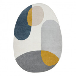 Dywan FUSION 5706 biały / jasnoszary / złoty