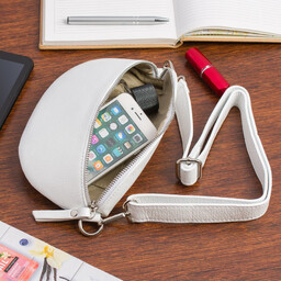 Saszetka damska nerka VERA PELLE B68 biała