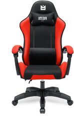 Fotel gamingowy IMBA STRIDER czerwony materiałowy