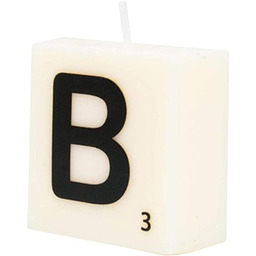 PD-Party 7040012 Scrabble Litera Świeca Impreza Dekoracje Ambience