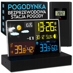 Stacja Pogody Pogodynka Bezprzewodowa Meteo Higrometr Barometr Termometr