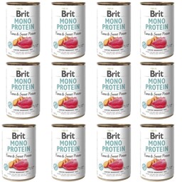 BRIT - Mono protein tuńczyk/słodkie ziemniaczki pies puszka