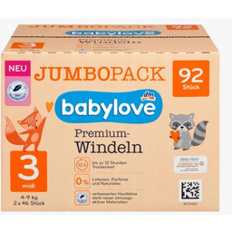 Pieluszki Babylove PREMIUM WINDELN Rozmiar 3 92 szt.