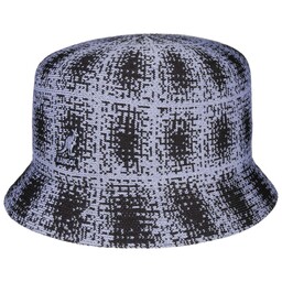 Kapelusz Rybaka Grunge Plaid Bin by Kangol, jasnoniebieski,