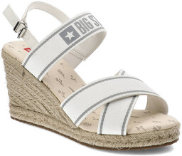 Białe Sandały Big Star Stylowe Espadryle Damskie