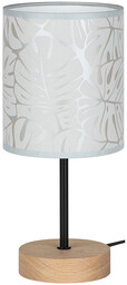 Lampa Stołowa Mateo 1xE27 Max.25W Dąb Olejowany/Czarny Kabel
