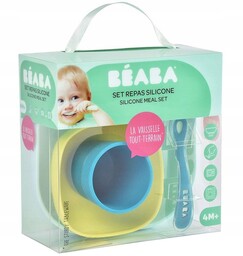 Zestaw obiadowy Blue miseczka z przyssawką Beaba