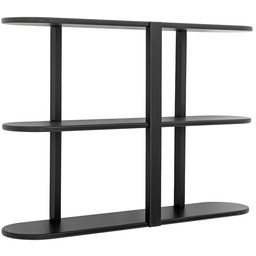 Bloomingville - Vicente Regal, MDF, czarny, szerokość 80