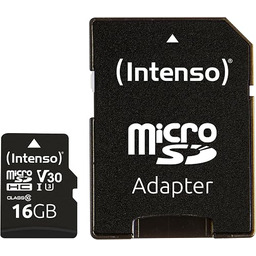 Intenso 3433470 Professional microSDHC 16 GB, Czarny