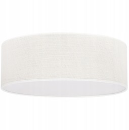 Lampa Sufitowa Plafon Natynkowy Z Białym Abażurem Boho