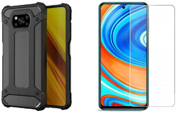 Etui Xarmor + szkło płaskie do Xiaomi Poco