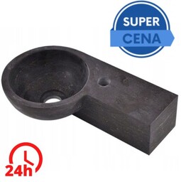 Mała umywalka z kamienia B-STONE okrągła 40x23x10cm Ø23
