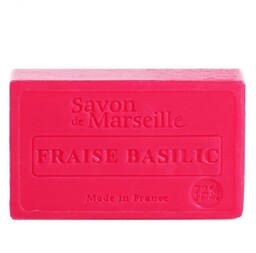Mydło Marsylskie Prowansalskie TRUSKAWKA I BAZYLIA, 72%, Le