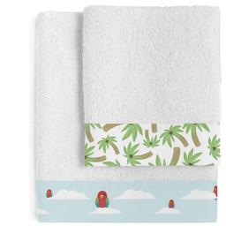 HappyFriday Zestaw ręczników Happynois pirata wielokolorowy 2 sztuki