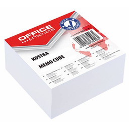 Kostka papierowa 85x85x40mm klejona biała - X01418