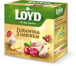 Herbata owocowa Loyd Żurawina z imbirem 20x2g