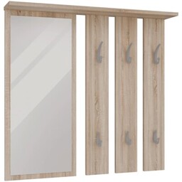 TOP E SHOP Wieszak i lustro z półką