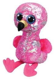 TY BOOS Flipables PINKY - cekinowy flaming 42cm