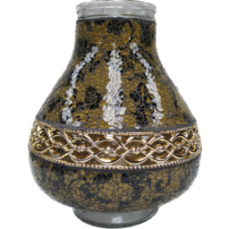 Znicz witraż Karafa decor DECOR4 36 cm złoto-czarny