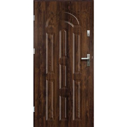 Drzwi zewnętrzne AURORA pełne orzech 90 lewe RADEX