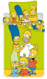 Jerry Fabrics Dziecięca pościel bawełniana Simpsons, 140 x