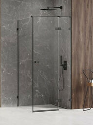 Czarna kabina prysznicowa prawa 80x80 EXK-1563 Avexa Black