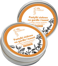Herbamedicus Pastylki ziołowe na gardło i kaszel VitaMedicus