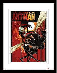Plakat Marvel Ant Man (zdumiewający wzór z białą