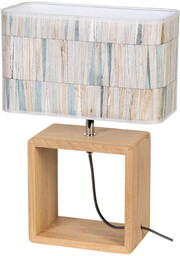 Lampa Stołowa Malo 1xE27 Max.25W Dąb Olejowany/Antracytowy Kabel