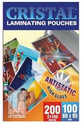 Folia do laminowania 60x95mm 200mic antystatyczna błyszcząca PE