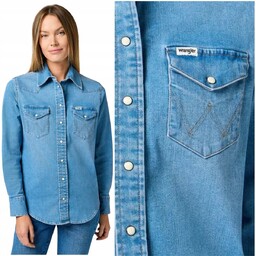 Wrangler WESTERN SHIRT Soft Earth damska koszula jeansowa