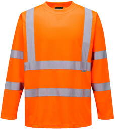 PORTWEST S178 T-SHIRT OSTRZEGAWCZY Z DŁUGIMI RĘKAWAMI; POMARAŃCZOWY