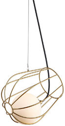 Italux lampa wiszaca Melisa MDM-3942/1 GD złota druciana,