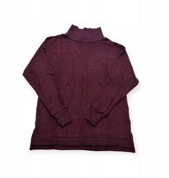 Fioletowy sweter golf damski LOFT S