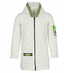 Bluza PŁASZCZYK dziewczęcy z kapturem rozpinany wiosenny 134