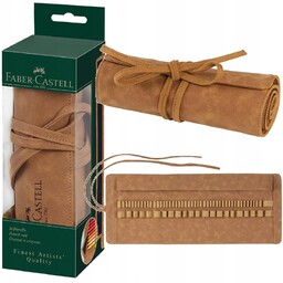 Faber-Castell Etui Zwijane Skórzane Na Kredki