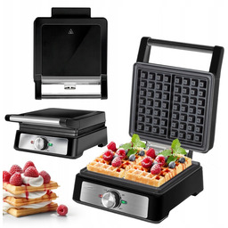 Gofrownica Duże Gofry Nieprzywierające Regulacja Temperatury Mocna 1600