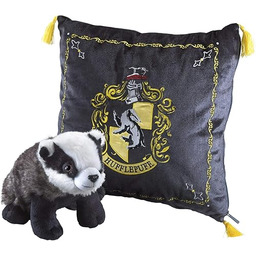 The Noble Collection Hufflepuff House Mascot & Cushion