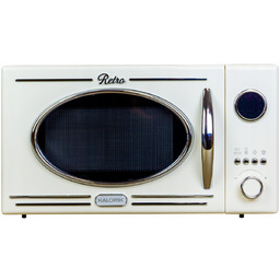 KUCHENKA MIKROFALOWA GRILL MIKROFALÓWKA RETRO 1150W 20L KREMOWA