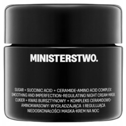 Cukier+kwas bursztynowy NATURALNA maska - krem na noc