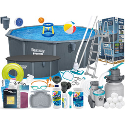 Basen Bestway 488x132 Ogrodowy Stelażowy 561CU 24w1