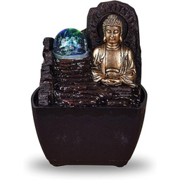 Fontanna Zen Budda Kolorowe światło LED - Dekoracja