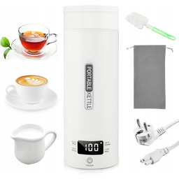 Elektryczny Czajnik Podróżny 500ML 300W Mini Termos Grzewczy