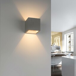 Lampa ścienna Paul Neuhaus Eton, beton, 12 cm