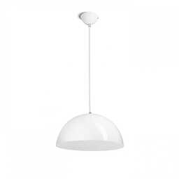 MONROE 40 lampa wisząca błyszczący biały/biała 230V E27