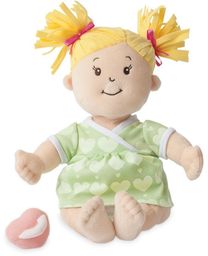 Pluszowa lalka dla dzieci, Blondyneczka w sukience