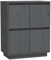 Elior Szara minimalistyczna szafka z litego drewna -