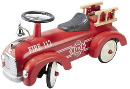 OUTLET Metalowy jeździk retro wóz strażacki FIRE 112
