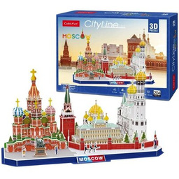 CUBIC FUN Puzzle 3D City Line Moskwa MC266H