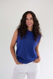 Pakamera PUMA Kamizelka Damska Wełniana Chabrowa 100% Merino